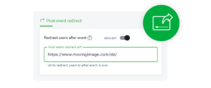 Virtual Events Weiterleitung