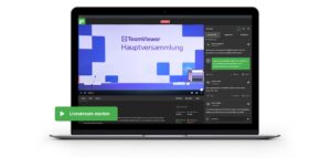 LiveStream Pro während der Live-Veranstaltung von TeamViewer