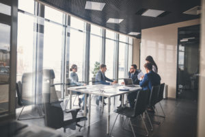 Corporate business team in a meeting