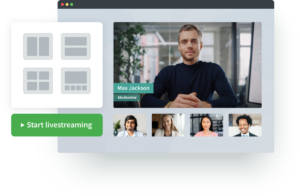 User-friendly livestreaming interface for visual control