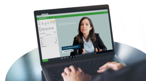 Professional webinar with Livestreaming Studio