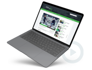 Corporate video portal with high security standards, hosted on GDPR-compliant EU servers with password protection, RBAC, and SSO.